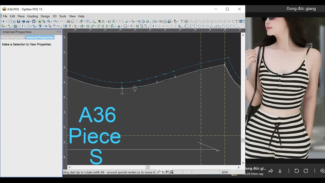 TẠO LY SƯỜN CỦA ÁO- OPTITEX