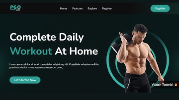 Simple Gym Landing Page Design: HTML CSS Responsive | Beginner