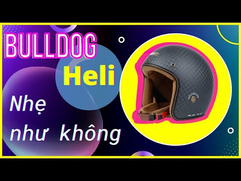 Video Bulldog Heli dòng nón 3/4 Carbon chất lượng, gọn, nhẹ... - youtube