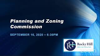 Planning and Zoning Commission - September 16, 2020