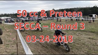 Secca Round 3 - 50Cc And Preteen Video Clips - Reynolds Run At Perry Mountain