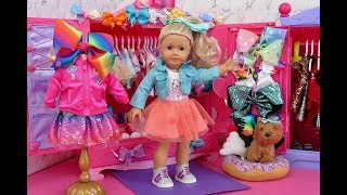 American Girl Doll JoJo Siwa Closet Tour!