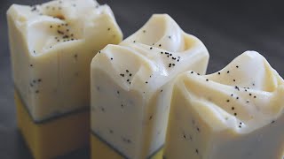 Lemon Poppyseed Handmade Soap Making