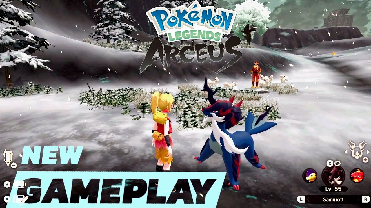 HISUIAN SAMUROTT EVOLUTION + SIGNATURE MOVE!!! Pokemon Legends