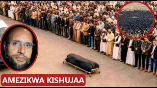 JINSI MTOTO WA GADDAFI SAIF AL-ISLAM ALIVYOZIKWA KISHUJAA LIBYA, MAELFU WAMLILIA 