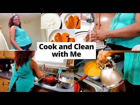 COOK AND CLEAN WITH ME   Satisfying my Pregnancy Cravings   Okpa di oku recipe and pap