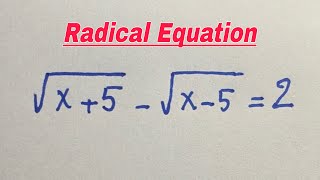 Can you solve this Radical Equations Tricks | Math Olympiad Step by Step, Clear Explanations