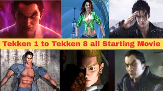 Tekken 1 to Tekken 8 all starting Story in on video #tekken