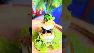 Cute Deviled Egg #diet #egg #eggrecipe #cooking #viral 
