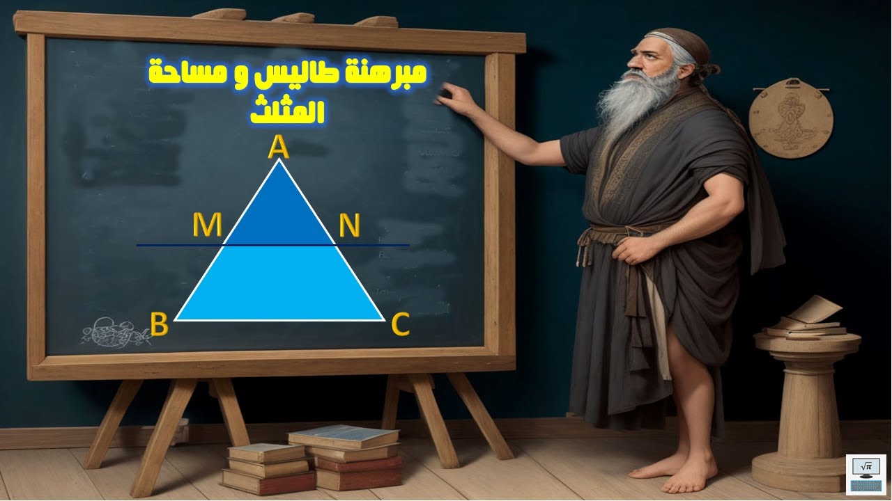 مبرهنة طاليس باستعمال مساحة المثلثات.théorème de thales travers la surface du triangle