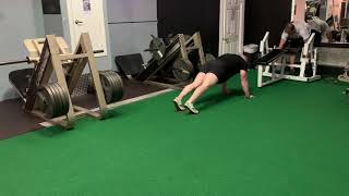 Slider Plank Crawls