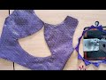 Boat Neck Blouse Latest Design Cutting And Stitching ll Blouse Designs Back Neck Design Boat Neck