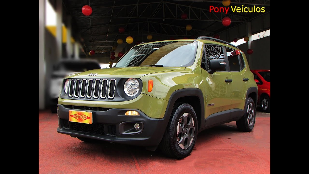 Jeep Renegado 2016 Sport com Teto Solar, verde vômito