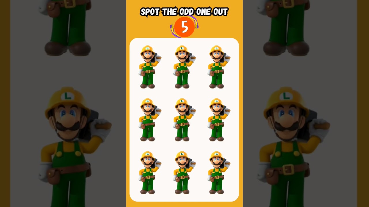 Spot The Odd Mario Out | The Mind illusion