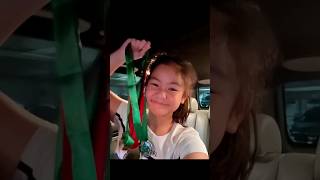 3 golds and 1 silver in her first gymnastics competition. That’s my Hiromi Aiko Eve Lacson!