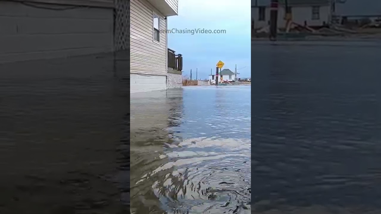 Serious flooding in Queens New York from a Noreaster yesterday!