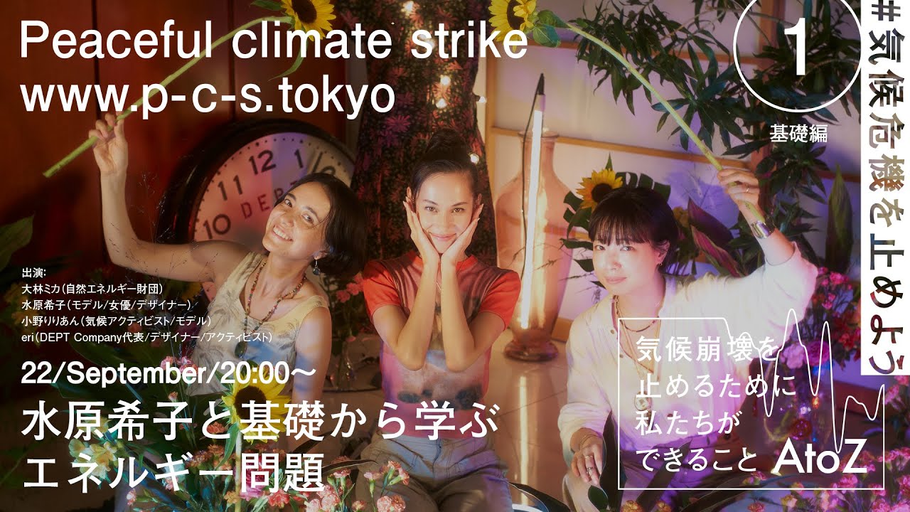 水原希子と基礎から学ぶエネルギー問題 基礎編 気候崩壊を止めるために私たちができることatoz 水原希子 大林ミカ 小野りりあん Eri Youtube