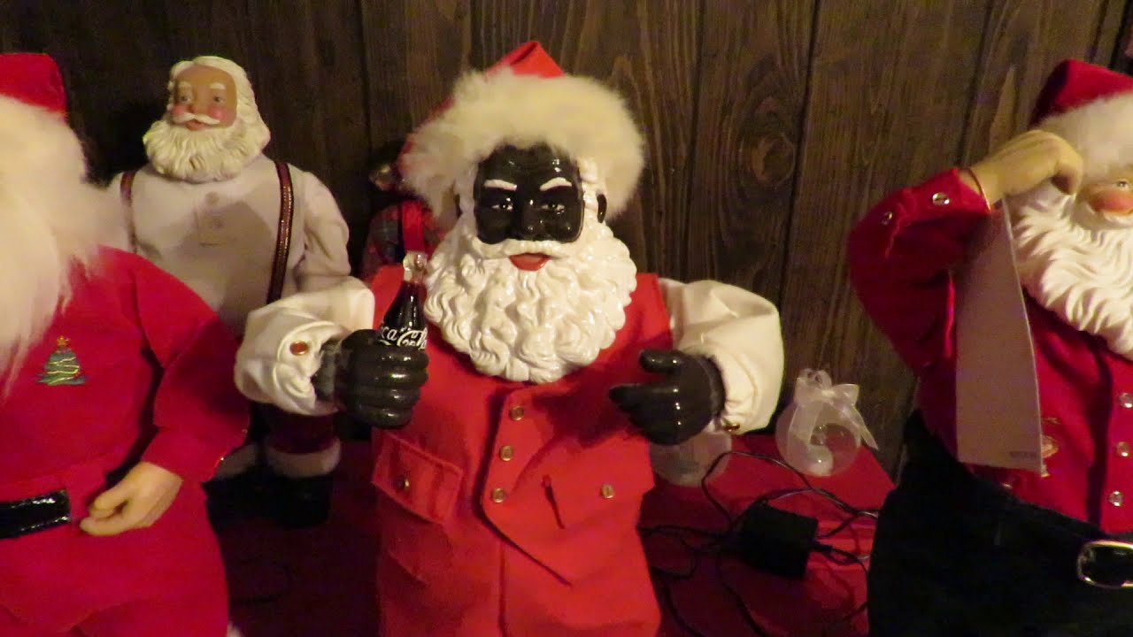 African American Coca-Cola Jingle Bell Rock Santa