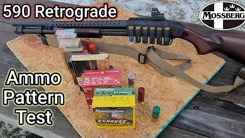 Mossberg 590 Retrograde 😎 Ammo Pattern Testing
