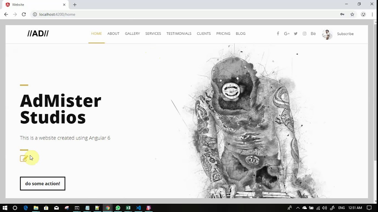 Creating your first website with Angular 6 0 Final Product - YouTube