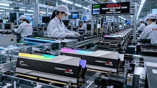 Inside the Factory: G.Skill Trident Z5 Neo RGB DDR5 Production Process | 100% AI Simulation