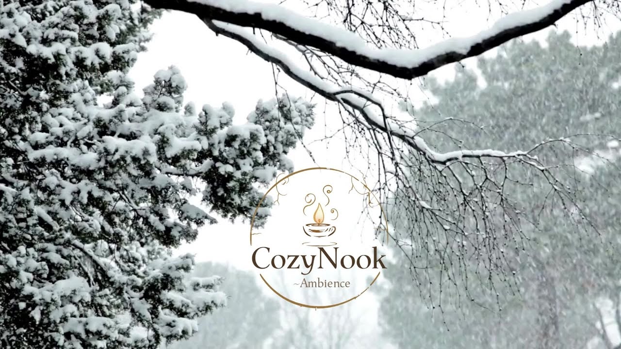 Winter Snow Ambience | Relaxing Snowfall Sounds | Sleep, Study, TV Wall Screen
