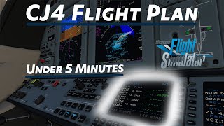 Cessna Citation CJ4 Flight Plan Tutorial | MSFS screenshot 2