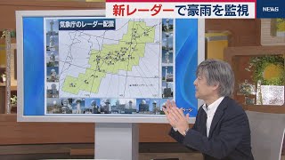 新気象レーダーで豪雨を監視