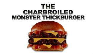 The 2/3LB. MONSTER THICKBURGER FROM HARDEES!