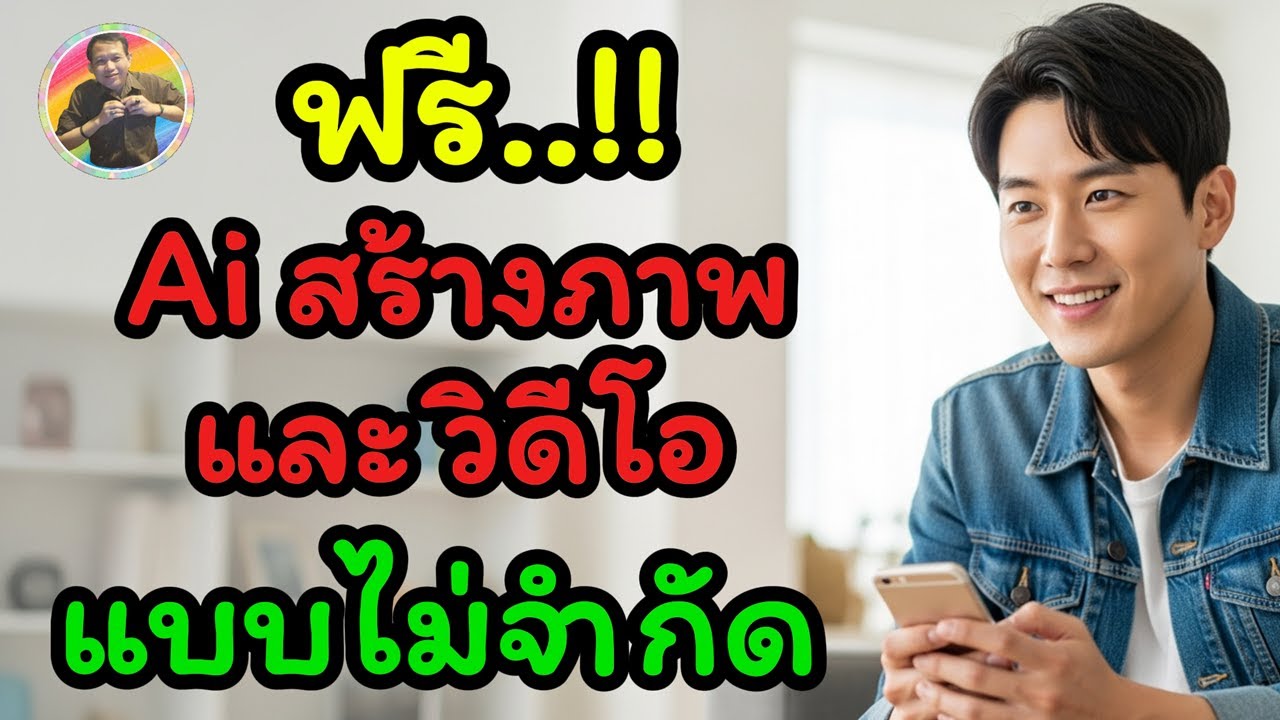 "ฟรี! Ai สร้างภาพ และวิดีโอ แบบไม่จำกัด บนมือถือ" / NAE THACHAKORN