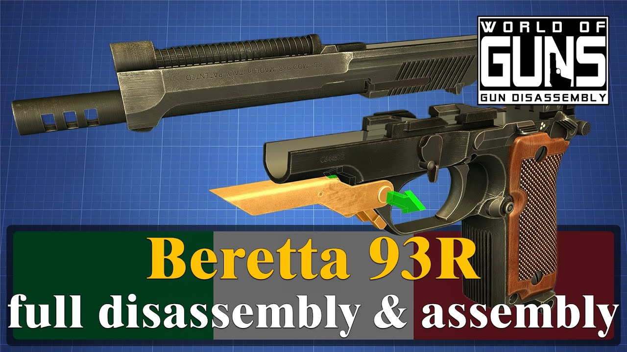 Beretta 93R: full disassembly & assembly | World of Guns - YouTube