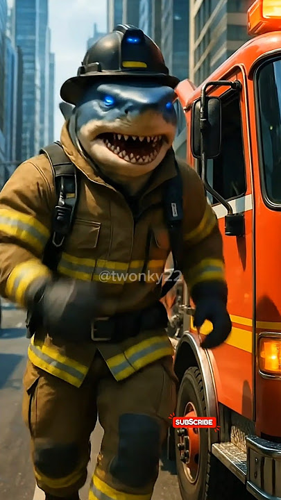 Brainrot Character Becomes a Firefighter🚒🔥👷#brainrot #tungtungtungsahur