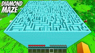 What's INSIDE the TALLEST DIAMOND MAZE in Minecraft ? I found a BIGGEST MAZE !