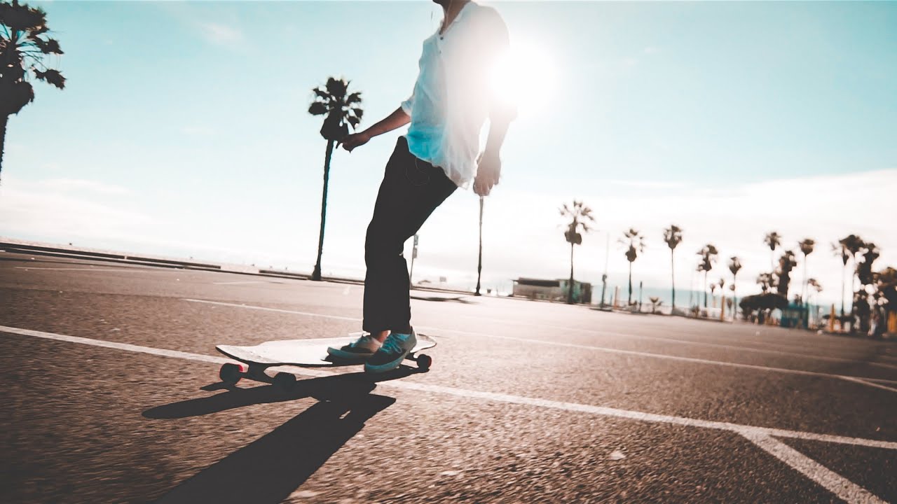 Skating the Beach | Longboard Dance x Freestyle - YouTube