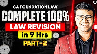 CA Foundation Law Marathon P2 May 26 & Onwards | 100 % Indian Contract Act | ICAI CA Indresh Gandhi