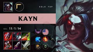 Kayn Top vs Pantheon - NA Master Patch 26.12