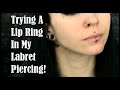 Trying a LIP RING In My Labret Piercing! | First Time!