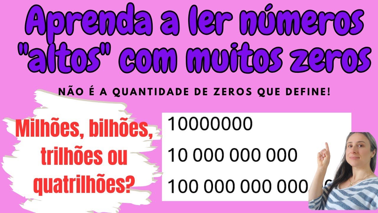 Como ler e escrever números 