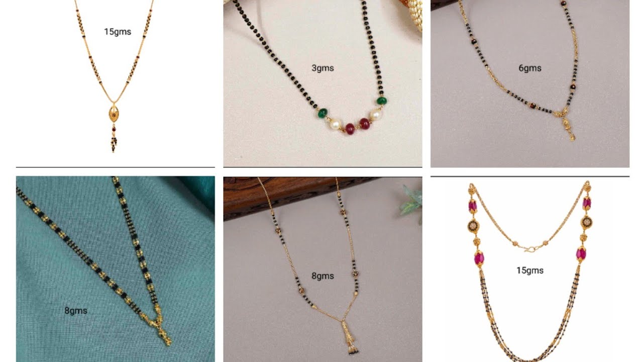 black beads short chains start from 