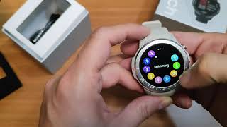 Microwear L20 smartwatch unboxing and quick menu view