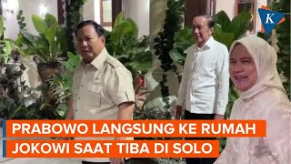 Prabowo Langsung Temui Jokowi Setibanya di Solo