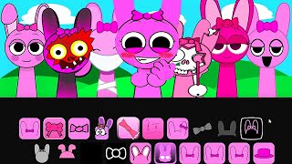 Incredibox Sprunki - Every Pinki Singing Together Part 3 Retake, Sprunksters But...