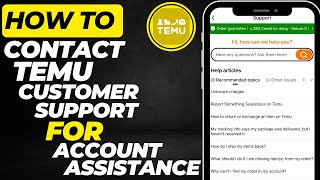 How To Contact Temu Customer Support | Fix Login, Order & Account Issues (2025 Guide)