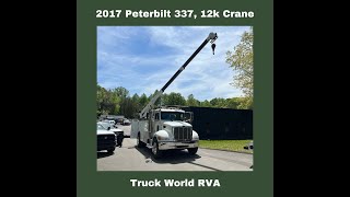 2017 Peterbilt 337, 14' Stellar TMax Service Body, 12630 Crane, American Eagle Compressor and Welder