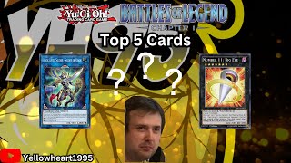 Yu-Gi-Oh! Top 5 Cards from Battles of Legend: Chapter 1