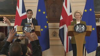 PM Sunak and EU chief announce deal on post-Brexit trade for Northern Ireland • FRANCE 24 English