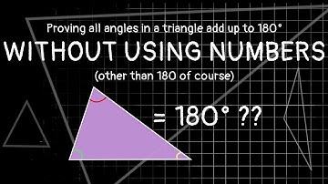 Why do the angles in a triangle add up to 180°??