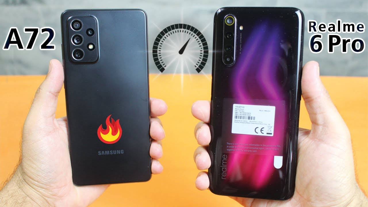 Samsung Galaxy A72 vs Realme 6 Pro - SPEED TEST!