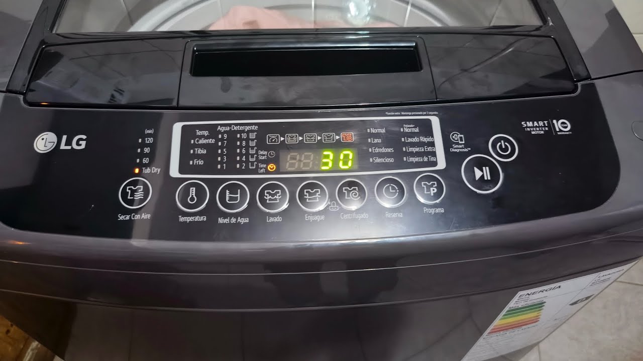 Lavadora LG Smart Inverter 19Kg. Revés y completo Unboxing