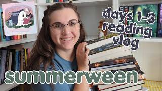summerween days 1-3 reading vlog 👻 horror & thriller weekly readathon reading vlog